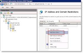 Can I Programmatically Add An Ip Address To Dynamic Ip Restrictions Extension In Iis7 From My Asp Net App Stack Overflow