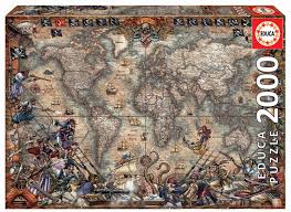 2000 piece jigsaw puzzles ireland. Puzzle Antique World Map Educa 18008 2000 Pieces Jigsaw Puzzle