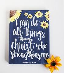Philippians Verse Canvas Philippians 4 13 I Can Do All Things Through Christ Who Strengthens Me Sc Canvas Art Quotes Bible Verse Canvas Bible Verse Painting