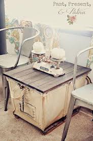 Laundry, wire basket, storage, organization. Vintage Inspiration Party 159 Knick Of Time Vintage Laundry Furniture Laundry Cart