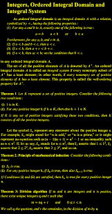 Integers Ordered Integral Domain Integral System Math Formulas Mathematics Quantum Mechanics