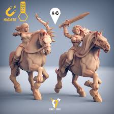 Amazzone Sella Cavallo Arciere Miniatura Dungeons And Dragons Pathfinder Dnd Mordheim Gdr Miniatura Dipinta Per Gio Dungeons And Dragons Dnd Lion Sculpture