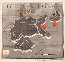 Map of the german states and travel guide to the regions of germany that are best for tourists to visit. Time Magazine Map Of The Post Wwii German Jigsaw Rare Antique Maps