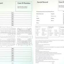 Dental Chart And Dental Record For Dental Identification