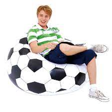 Lowest price of the summer season! Football Inflatable Sofa Air Soccer Football Self Bean Bag Chair Portable Outdoor Garden Sofa Living Room Furniture Corner Soccers Aliexpress