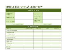 46 Employee Evaluation Forms Performance Review Examples