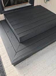 Any rise above seven or eight. Refresh Wooden Steps With Behr Deckover Paint Life Love Larson