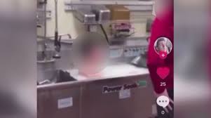 man takes bath in wendy's kitchen sink