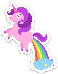 Actually, unicorns are evil creatures, who consumes rainbows and poops out falsified gold. 2 Pack Unicorn Poop Farts Rainbows Funny Sticker Decal Large 5 5 X 4 15 Buy Online At Best Price In Uae Amazon Ae