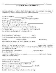 This set is often saved in the same folder as. Flocabulary Gravity Fill In The Blanks By Sindi Holman Tpt