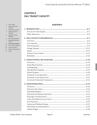 chapter 8 rail transit capacity transit capacity and