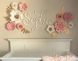 Paper Flowers Paper Flower Backdrop Large Paper Flowers Giant Paper Flowers 3d Flowers Photography Backdrop Baby Room Wall Baby Girls Nursery Girl Nursery