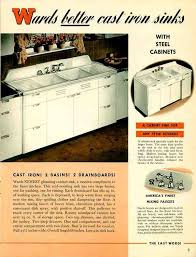 Update Montgomery Ward Steel Kitchen Cabinets A Catalog From 1941 Metal Kitchen Cabinets Kitchen Cabinets Retro Kitchen