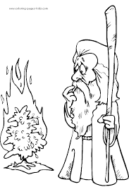 Download and print these moses and burning bush coloring pages for free. Pin On Child Christian