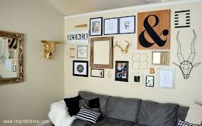 Black And White Gallery Wall Black White And Gold Gallery Wall Gold Gallery Wall Black Wall Decor Gallery Wall
