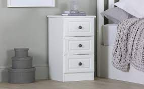 Free delivery and returns on ebay plus items for plus members. Pembroke White 3 Drawer Bedside Table Furniture And Choice