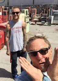Rick Dale and Kelly Dale with the 41 Willys coupe. Horney Mike, Kelly Dale  and Rick Dale with a fan at one of many car shows held monthly at Rick's  Restorations....