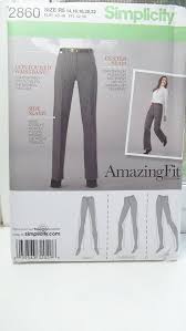 Plus Size Women S Dress Slacks Simplicity 2860 Amazing Fit Dress Slacks For Women Slacks For Women Plus Size Sewing Patterns