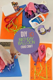 Kids love getting into the spirit of the season. Simple Diy 3d Balloon Birthday Card Craft For Kids Hands On As We Grow