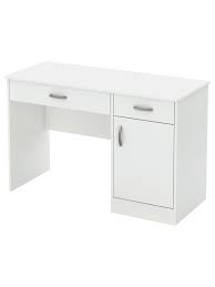 Odk computer small kids writing desk 31 inch,work study home office desk for small space, work desk with a storage bag and headphone hook, walnut 4.6 out of 5 stars 5,145 $46.99 $ 46. South Shore Axess Small Desk With Storage Pure White Office Depot