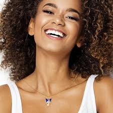 Sanrio Hello Kitty Brass Yellow Gold Plated and Light Rose Crystal Kuromi  Pendant