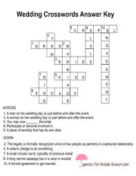 Use the timer if you want to check your solving speed. Free Printable Wedding Crossword Puzzle