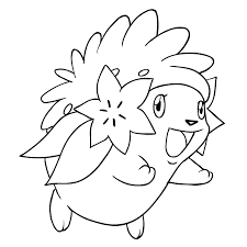 Shaymin in land form coloring page free printable coloring pages. Shaymin From The Fourth Generation Of The Pokemon Coloring Page
