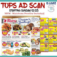 Tops Ad Preview Weekly Scan Starting 12 23 12 29 Is Live Https Www Couponsforyourfamily Com Tops Ad Scan T Tops Ad Tops Friendly Markets Coupon Matchups