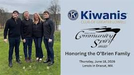 Lowell Kiwanis Community Spirit Award 2026