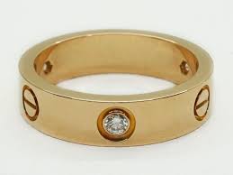 Cartier 18k Rose Gold Love Ring 3 Diamonds Size 9 25 Box Certificate Love Ring Anniversary Jewelry 18k Rose Gold