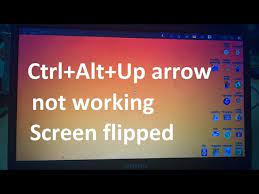 I heard window cleaner could damage the screen. Ctrl Alt Up Arrow Not Working Solution Change Display Orientation Landscape Portrait Flipped Youtube