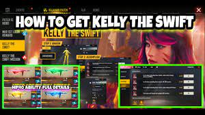 Free fire elite andrew ability test gameplay free fire awakening andrew skill. How To Get Kelly The Swift In Free Fire Incubator Mp40 Ability Get Elite Kelly Character Youtube