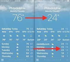 See full list on theunitconverter.com How To Change Weather Temperature From Fahrenheit To Celsius On Iphone Osxdaily