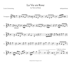 La Vie En Rose Trompeta 1 1 1 Png 1600 1471 Partitions Clarinette Partitions Violoncelle Partition Pour La Flute