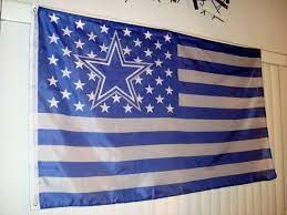 Rare Dallas Cowboys Cowboys Nation Usa Flag Banner 3 X 5 Dallas Cowboys Cowboys Nation Cowboys