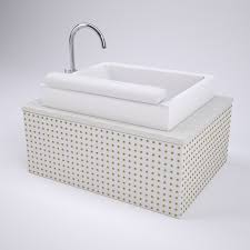 studded pedicure sink vanity