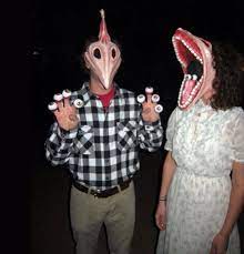 Barbara maitland (geena davis) is the wife of adam maitland in the 1988 tim burton film beetlejuice. 17 Couples Whose Halloween Costumes Are Perfect Funny Couple Halloween Costumes Halloween Costumes Diy Couples Diy Couples Costumes