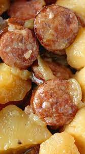Crockpot Sausage Potatoes Recipe Recipes Crockpot Sausage And Potatoes Cooker Recipes