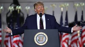 President vladimir putin has issued a fiery rebuke to those who, he says, are intent on bringing about the breakup of the world's largest country, insisting that russia will defend itself from potential. Us Election 2020 Donald Trump S Convention Speech Fact Checked Bbc News