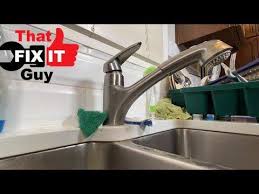 This is a frustratingly common occurrence that many homeowners experience at least once in their lifetimes. That Fix It Guy Repairing A Grohe Kitchen Faucet Leaking At Handle May Just Be A Loose Part Facebook