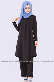 Modaselvim Kombin Pile Detay 2 Li Kombin Ukb5011 Siyah Fashion Dresses Nun Dress