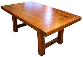The distressed finish of this table means a scratch or a dent here and there will simply blend in with the look of the table, making it great for young families. Settler S Trestle Table Ohio Hardwood Furniture