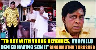 Since the 1990s, he has performed in supporting and lead roles as a comedy actor in. Is This The True Face Of Vadivelu Shocking Statements From His Co Star Singamuthu Chennai Memes