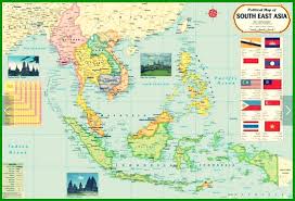 Asia tenggara ialah sebuah kawasan di bahagian tenggara asia. Peta Asia Tenggara Lengkap Dengan Nama Negara Dan Keterangannya