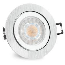 Das sechsteilige set an led einbaustrahlern von linovum ist für badezimmer als auch den außenbereich geeignet. Rw 2 Led Einbauleuchte Fur Bad Aussen Ip44 Alu Rund Inkl Led Gu10 6w Warmweiss
