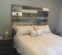 Reclaimed Wood Headboard Distressed Farmhouse Lavender Etsy