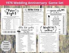 More modern interpretations consider it the fourth wedding anniversary is traditionally known as the fruit and flowers anniv. Wedding Trivia Silver Anniversary 1951 70th Wedding Anniversary Party Games 70 Years Marriage Party Married In 1951 70th Anniversary Paper Party Supplies Party Favors Games Timeglobaltech Com