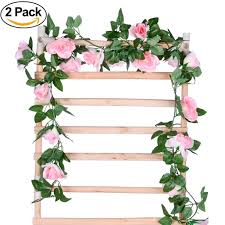 Find bouquets of roses and more at great prices. Coolmade 2pack 8ft Artificial Fake Rose Vine Garland Artificial Flowers Plants With 16 Rose Flowers For Hotel Wedding Home Party Garden Craft Art Decor Pink 2 Pack Walmart Com Walmart Com