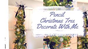 As for the color of the bulbs, christina hill, a decoration coordinator at hassle free christmas tree, recommends combining two or three colors which complement well and accentuate your tree. Decorate My Christmas Tree With Me Pencil Christmas Tree Decorating Youtube