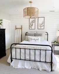 A hanging rattan chair provides the perfect place to wind down with a favorite read. 15 Best Modern Farmhouse Bedroom Decor Ideas